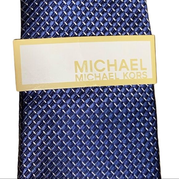 Michael Michael Kors Blue Silk Tie - Picture 1 of 8